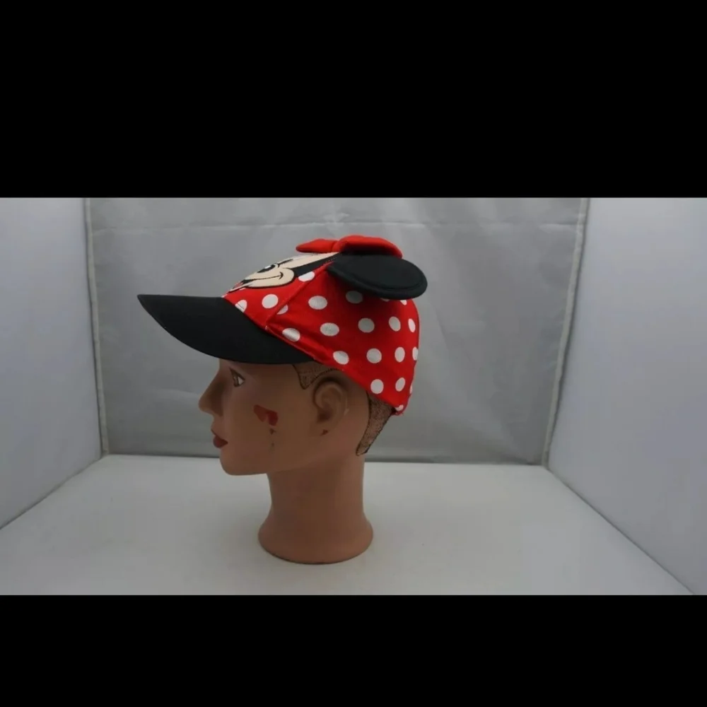 Minnie Mouse Hat Red Toddler Stitched Adjustable Baseball Cap Sz T 51-53CM